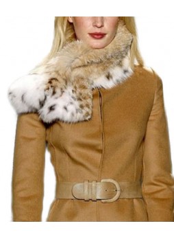 Lynx Fur Collar Scarf Women's
